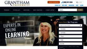 What Grantham.edu website looked like in 2020 (3 years ago)