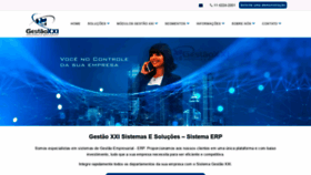 What Gestao21.com.br website looked like in 2020 (3 years ago)