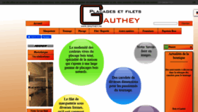 What Gauthey.fr website looked like in 2020 (3 years ago)