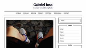 What Gabrieliosa.com website looked like in 2020 (3 years ago)
