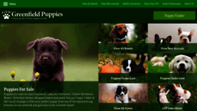 What Greenfieldpuppies.com website looked like in 2020 (3 years ago)