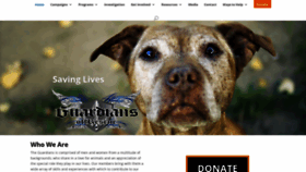 What Guardiansofrescue.org website looked like in 2020 (4 years ago)