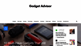 What Gadgetadvisor.com website looked like in 2020 (3 years ago)
