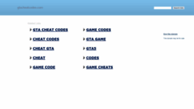 What Gtacheatcodes.com website looked like in 2020 (3 years ago)