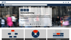 What Gesis.org website looked like in 2020 (3 years ago)