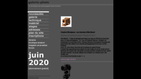 What Galerie-photo.com website looked like in 2020 (3 years ago)