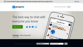 What Groupme.com website looked like in 2020 (3 years ago)