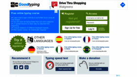 What Goodtyping.com website looked like in 2020 (3 years ago)