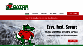 What Gatormobileshredding.com website looked like in 2020 (3 years ago)