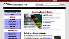 What Grammarbank.com website looked like in 2020 (3 years ago)