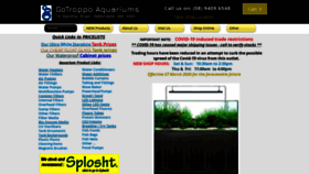 What Gotroppoaquariums.com website looked like in 2020 (3 years ago)