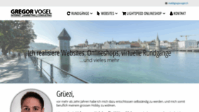 What Gregorvogel.ch website looked like in 2020 (3 years ago)