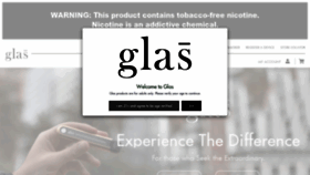 What Glas.com website looked like in 2020 (3 years ago)