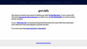 What Gov1.info website looked like in 2020 (3 years ago)