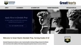What Glendaleprep.org website looked like in 2020 (3 years ago)