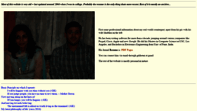 What Gaurang.org website looked like in 2020 (5 years ago)