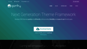 What Gantry-framework.org website looked like in 2020 (3 years ago)
