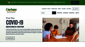 What Gorhamsavingsbank.com website looked like in 2020 (3 years ago)