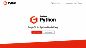 What Graphene-python.org website looked like in 2020 (3 years ago)