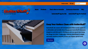 What Gutterstuff.com website looked like in 2020 (3 years ago)