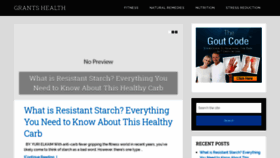 What Grantshealth.com website looked like in 2020 (3 years ago)