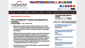 What Gatestoneinstitute.org website looked like in 2020 (5 years ago)
