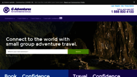 What Gadventures.com website looked like in 2020 (3 years ago)
