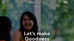 What Godrejcp.com website looked like in 2020 (3 years ago)