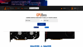 What Gpuboss.com website looked like in 2020 (3 years ago)