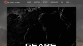 What Gearsofwar.com website looked like in 2020 (3 years ago)