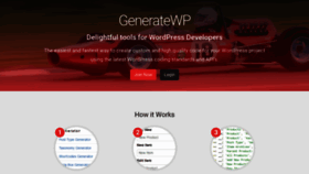 What Generatewp.com website looked like in 2020 (3 years ago)