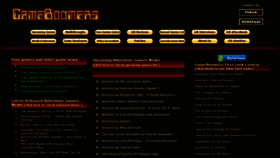 What Gameboomers.com website looked like in 2020 (3 years ago)