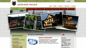 What Gemeinde-mauer.de website looked like in 2020 (3 years ago)