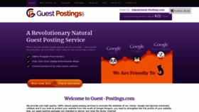 What Guest-postings.com website looked like in 2020 (3 years ago)