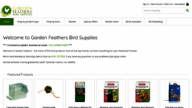 What Gardenfeathers.co.uk website looked like in 2020 (3 years ago)