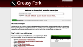 What Greasyfork.org website looked like in 2020 (3 years ago)