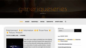 What Generiqueseries.com website looked like in 2020 (3 years ago)