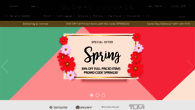 What Globalluggage.co.uk website looked like in 2020 (3 years ago)