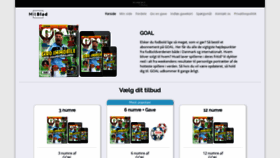 What Goal.dk website looked like in 2020 (3 years ago)