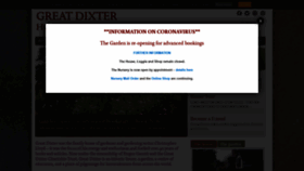 What Greatdixter.co.uk website looked like in 2020 (3 years ago)