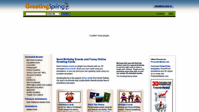 What Greetingspring.com website looked like in 2020 (3 years ago)