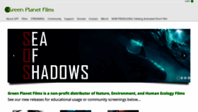 What Greenplanetfilms.org website looked like in 2020 (3 years ago)
