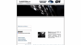 What Guitare-tabs.eu website looked like in 2020 (3 years ago)