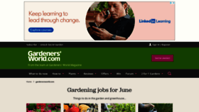 What Gardenersworld.com website looked like in 2020 (3 years ago)
