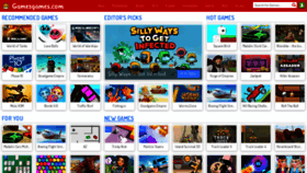 What Gamesgames.com website looked like in 2020 (3 years ago)