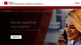 What Generali.it website looked like in 2020 (5 years ago)