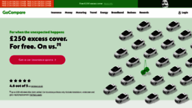 What Gocompare.com website looked like in 2020 (3 years ago)