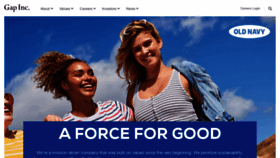 What Gapinc.com website looked like in 2020 (3 years ago)
