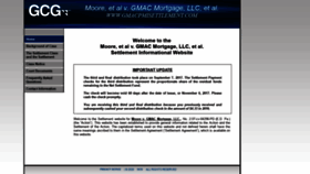 What Gmacpmisettlement.com website looked like in 2020 (3 years ago)