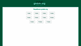 What Gndak.org website looked like in 2020 (3 years ago)